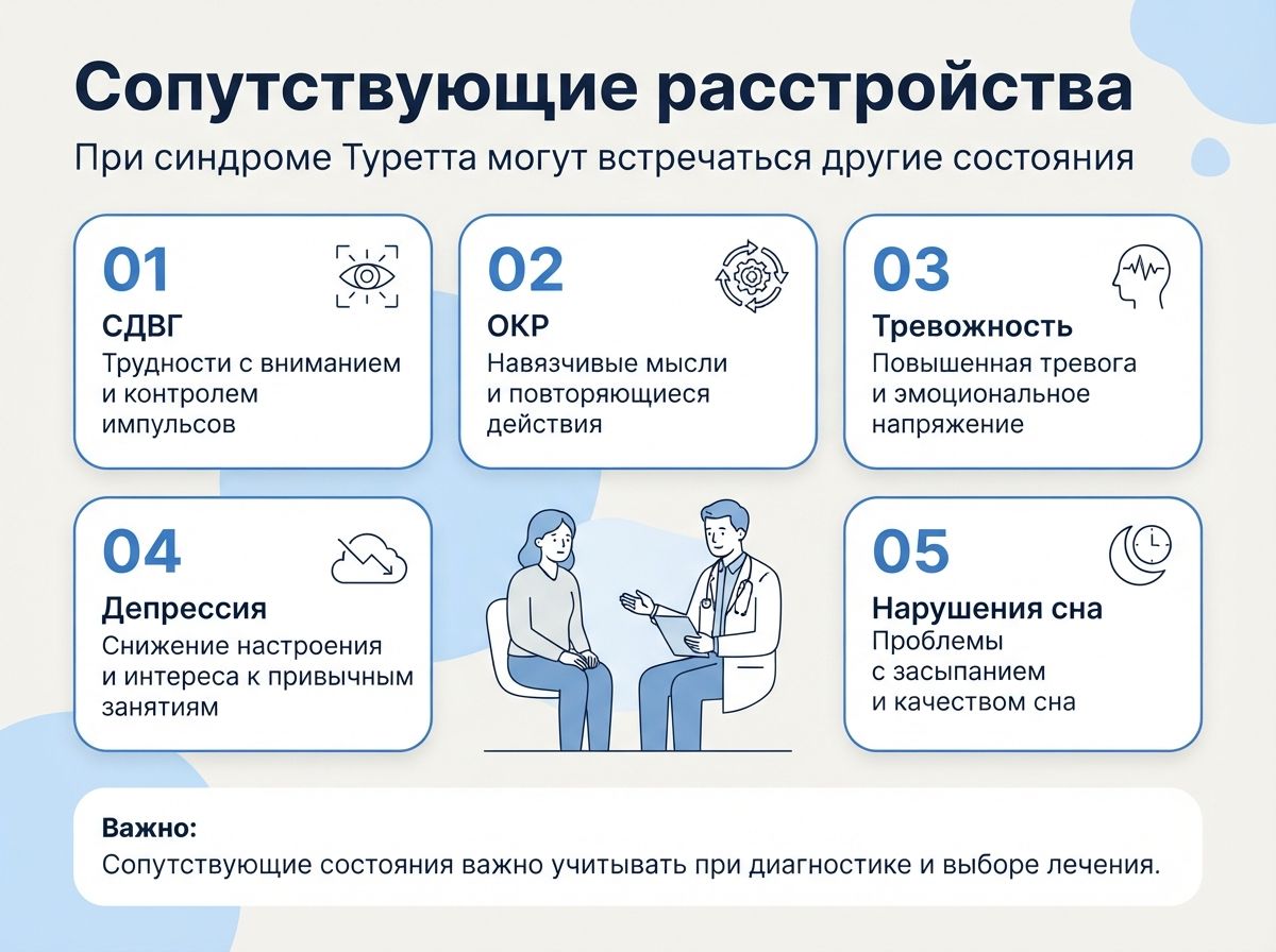 Лечение синдрома Туретта в Харабалях инфографика